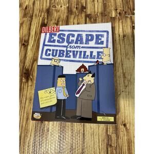 2009 Dilbert Escape from Cubeville Fun Strategy Maze Board Game Complete
